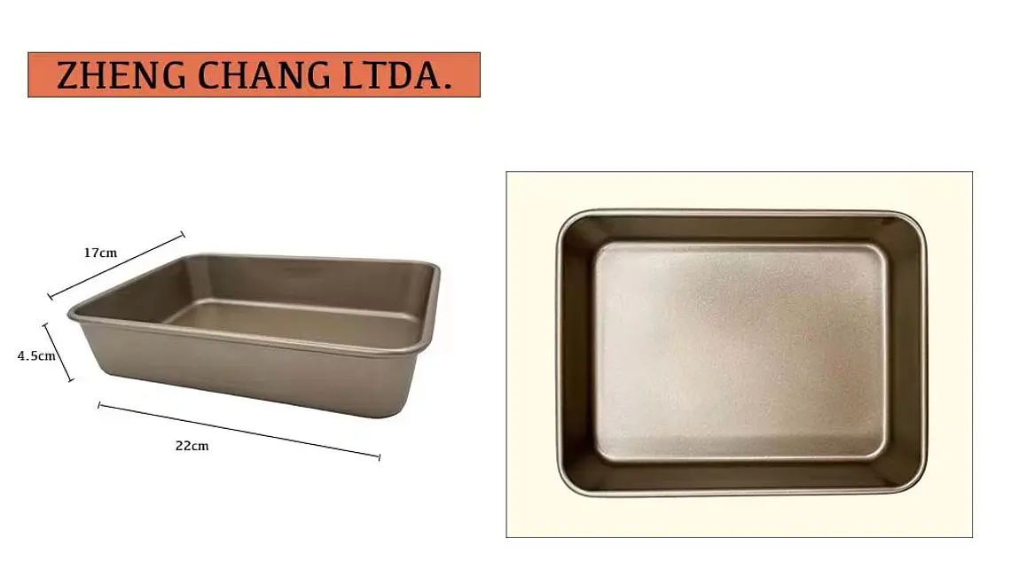Molde rectangular pequeño para torta (x10) 1