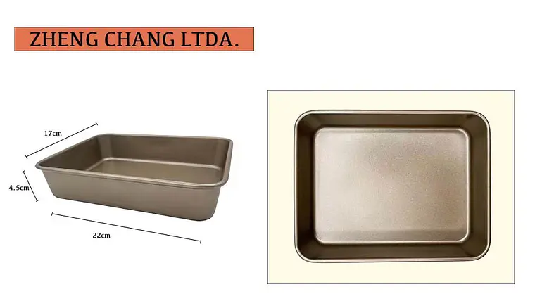Molde rectangular pequeño para torta (x10) 1