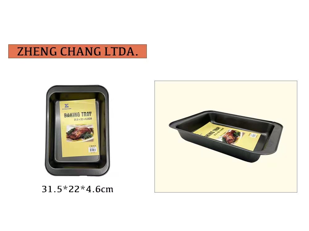 Bandeja rectangular para horno, 31,5 × 22 × 4,6 cm (x10)