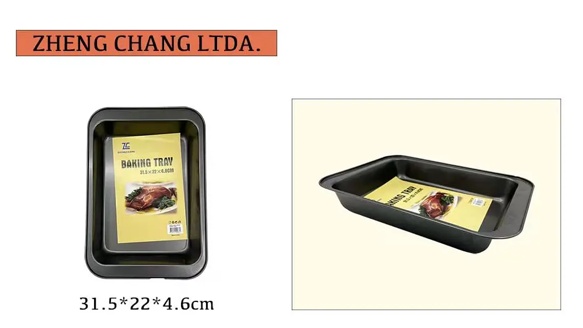 Bandeja rectangular para horno, 31,5 × 22 × 4,6 cm (x10) 1