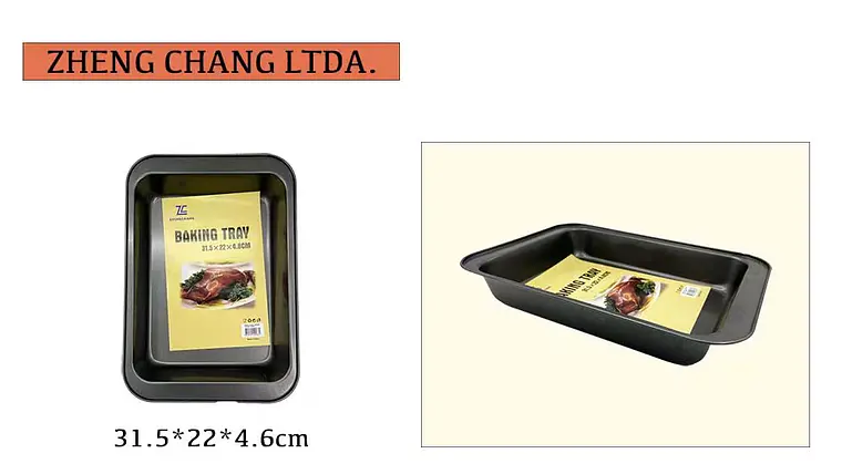Bandeja rectangular para horno, 31,5 × 22 × 4,6 cm (x10) 1