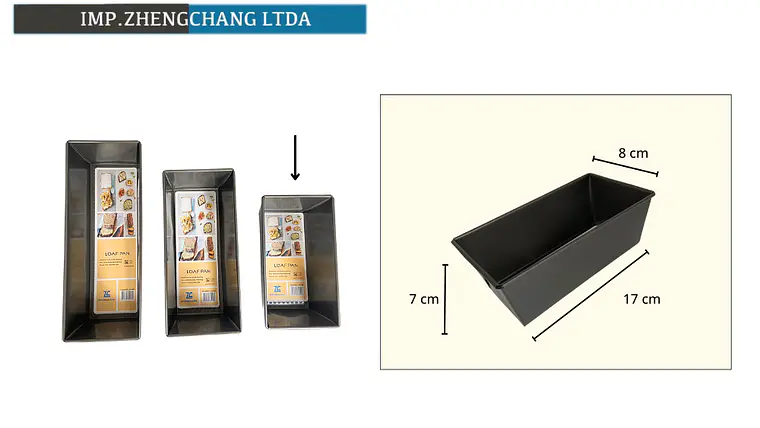 Molde trapezoidal para pan, base de 17 cm (x10) 1