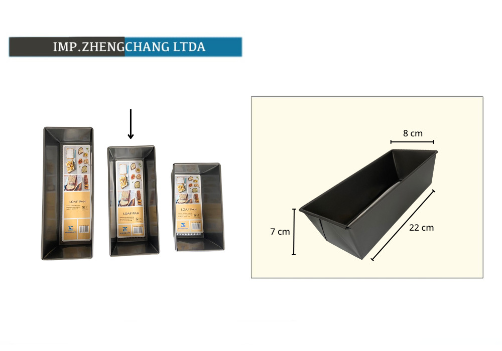 Molde trapezoidal para pan, base de 22 cm (x10)