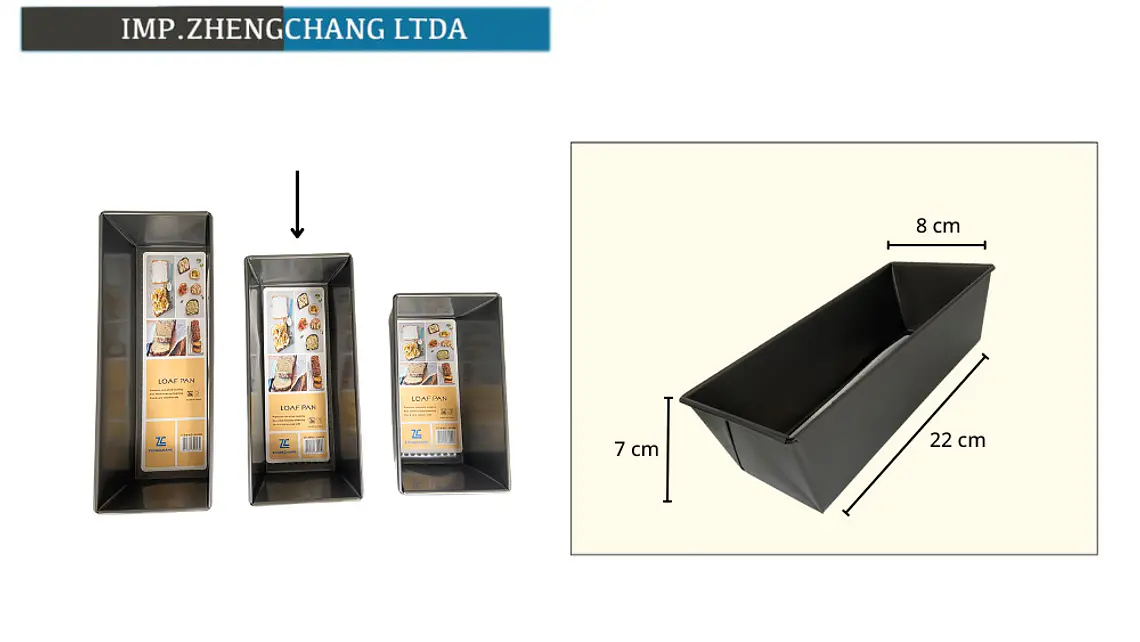 Molde trapezoidal para pan, base de 22 cm (x10) 1