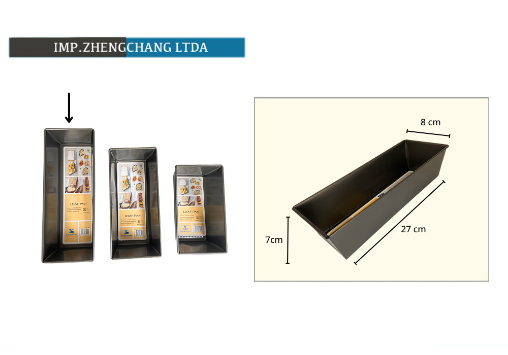 Molde trapezoidal para pan, base de 27 cm (x10)
