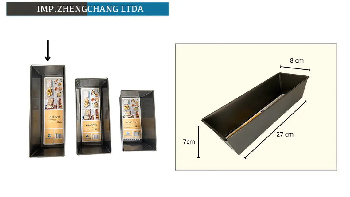 Molde trapezoidal para pan, base de 27 cm (x10) 1