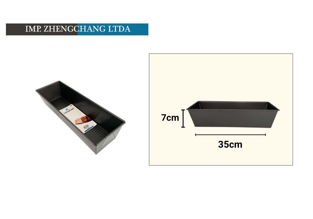 Molde trapezoidal para pan, 35 cm (x10)