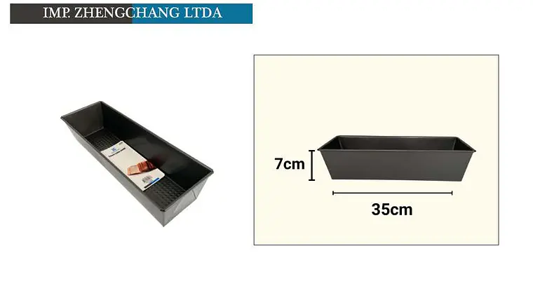 Molde trapezoidal para pan, 35 cm (x10) 1