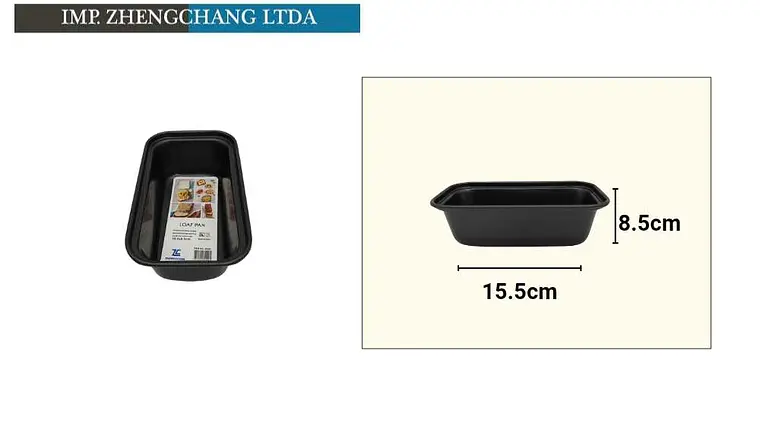 Molde rectangular pequeño para pan, 15,5 cm (x10) 1