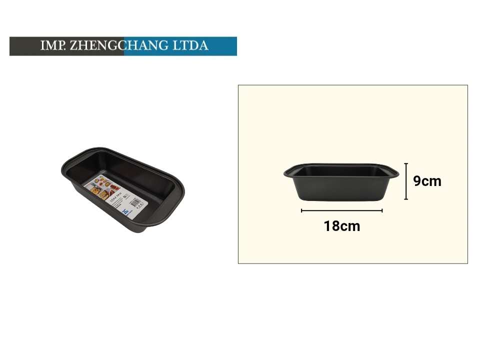Molde rectangular para pan, 18 cm (x10)