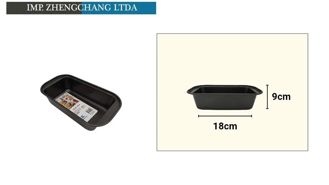 Molde rectangular para pan, 18 cm (x10) 1
