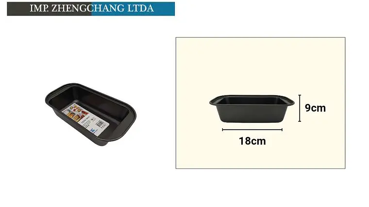 Molde rectangular para pan, 18 cm (x10) 1