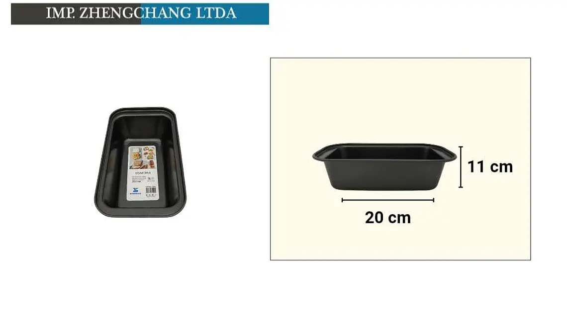 Molde rectangular para pan, 20 cm (x10) 1