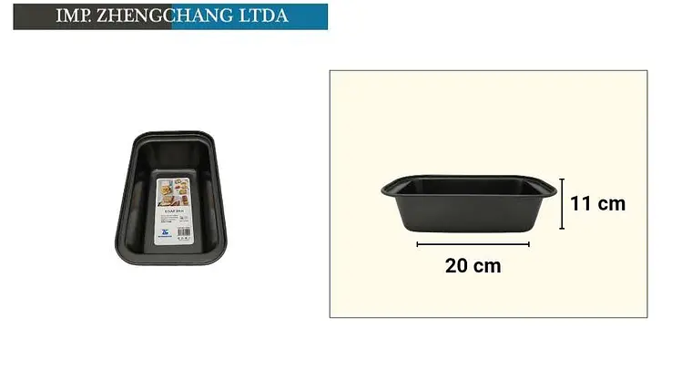 Molde rectangular para pan, 20 cm (x10) 1