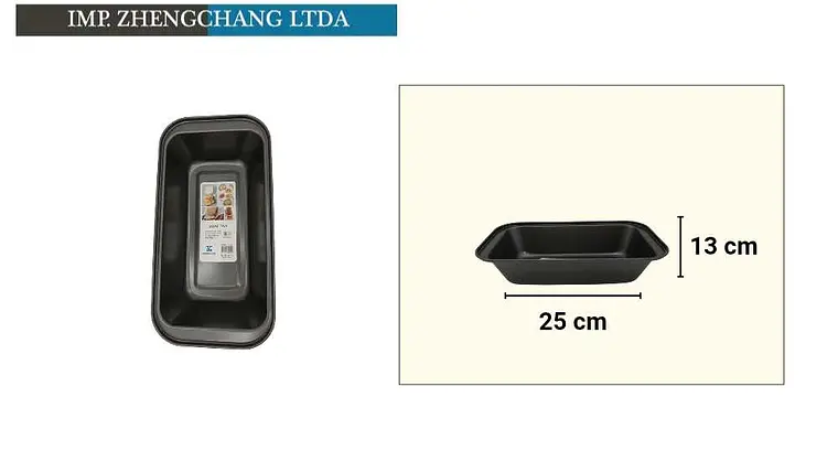 Molde rectangular para pan, 25 cm (x10) 1