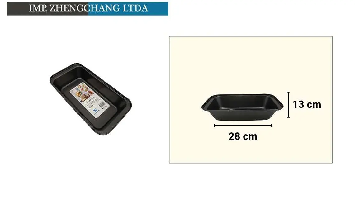 Molde rectangular para pan, 28 cm (x10) 1