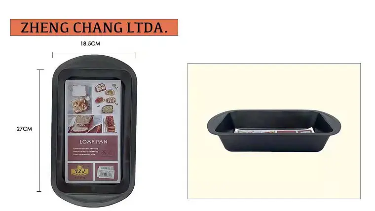 Molde rectangular para pan con borde ancho, 27 cm (x10) 1