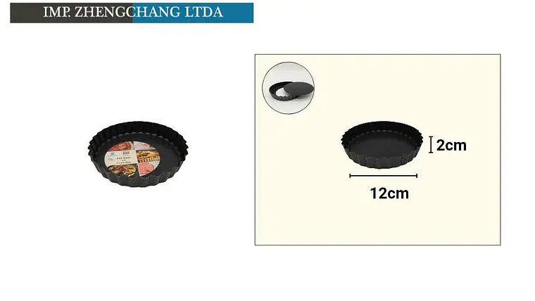 Molde para tartaleta con base desmontable, 12 cm (x12) 1