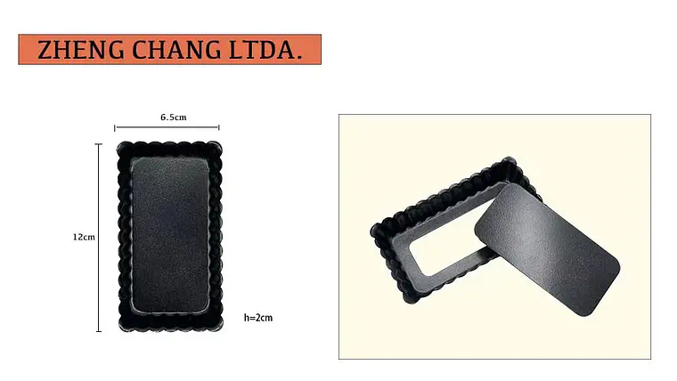 Molde rectangular pequeño con base desmontable (x12) 1