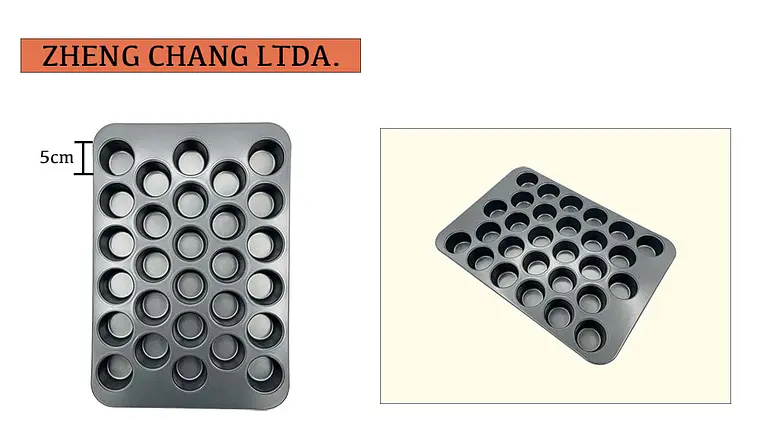Molde para 28 minicupcakes, cavidades de 5 cm (x12) 1