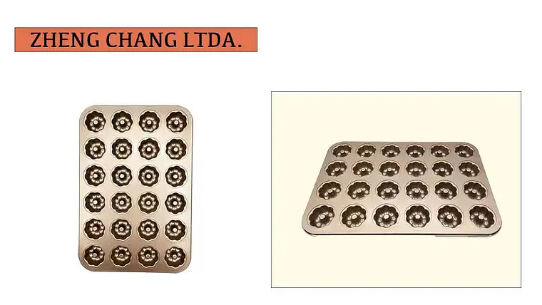 Molde para 24 minitortas con forma de flor (x12) 1
