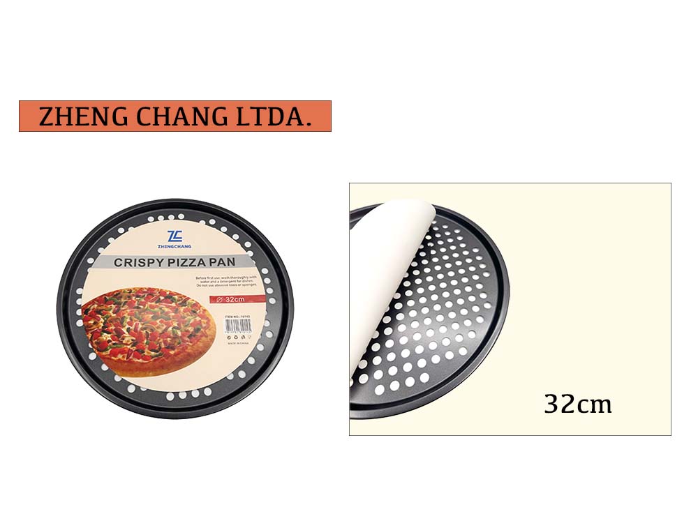 Bandeja redonda perforada para pizza, 32 cm (x10)