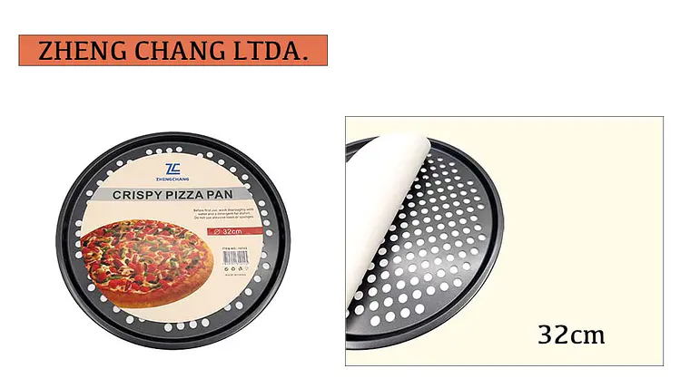 Bandeja redonda perforada para pizza, 32 cm (x10) 1