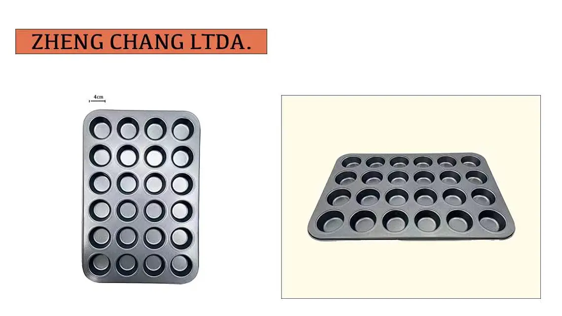 Molde para 24 miniflanes y cupcakes (x10) 1
