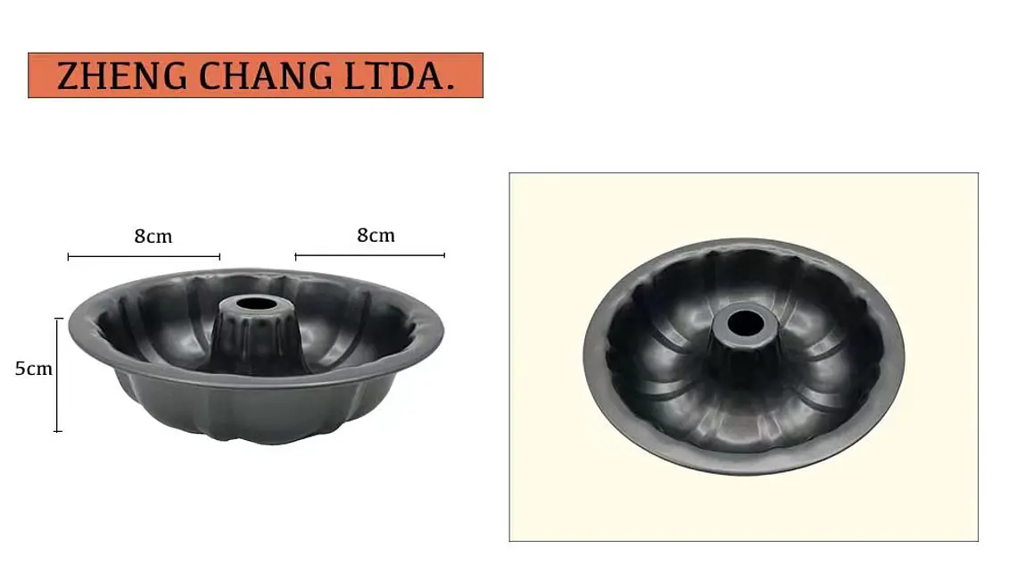 Molde acanalado para torta con tubo central, 24 cm (x10) 1
