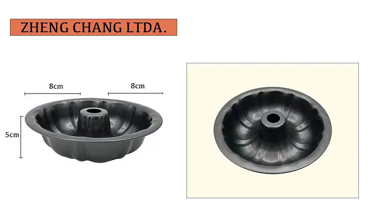 Molde acanalado para torta con tubo central, 24 cm (x10) 1