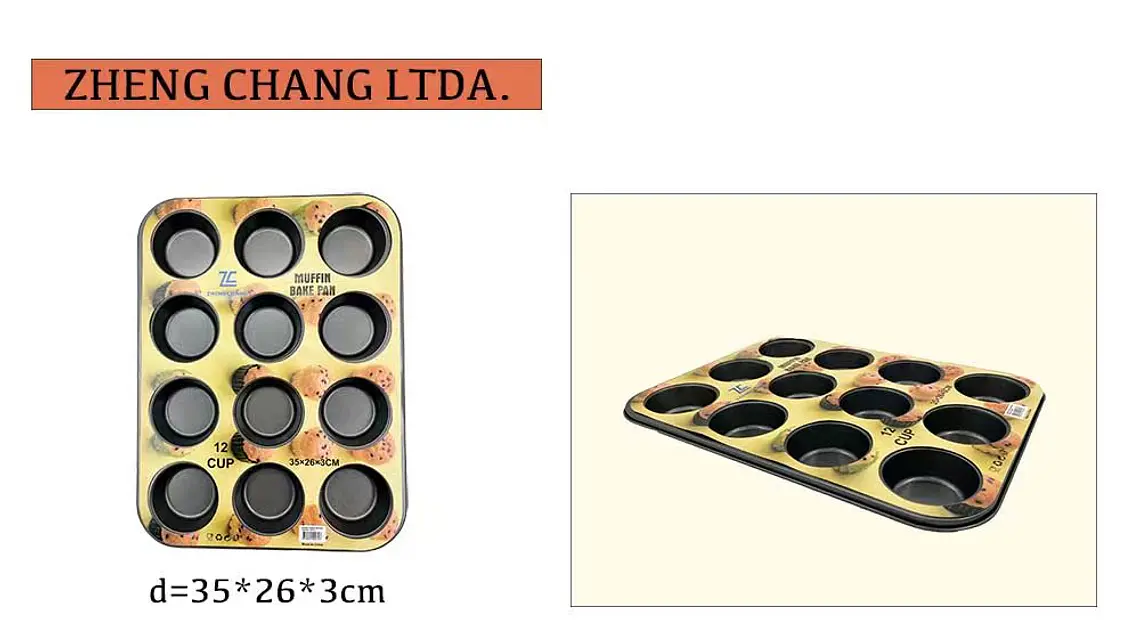 Molde para 12 cupcakes, bandeja de 35 × 26 cm (x12) 1
