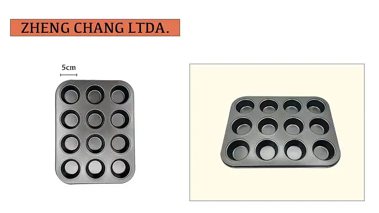 Molde para 12 minicupcakes, cavidades de 5 cm (x10) 1