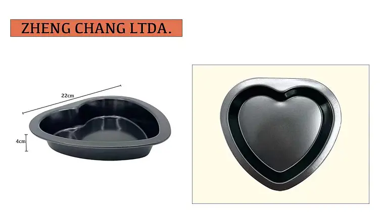 Molde para torta con forma de corazón, 23 cm (x10) 1