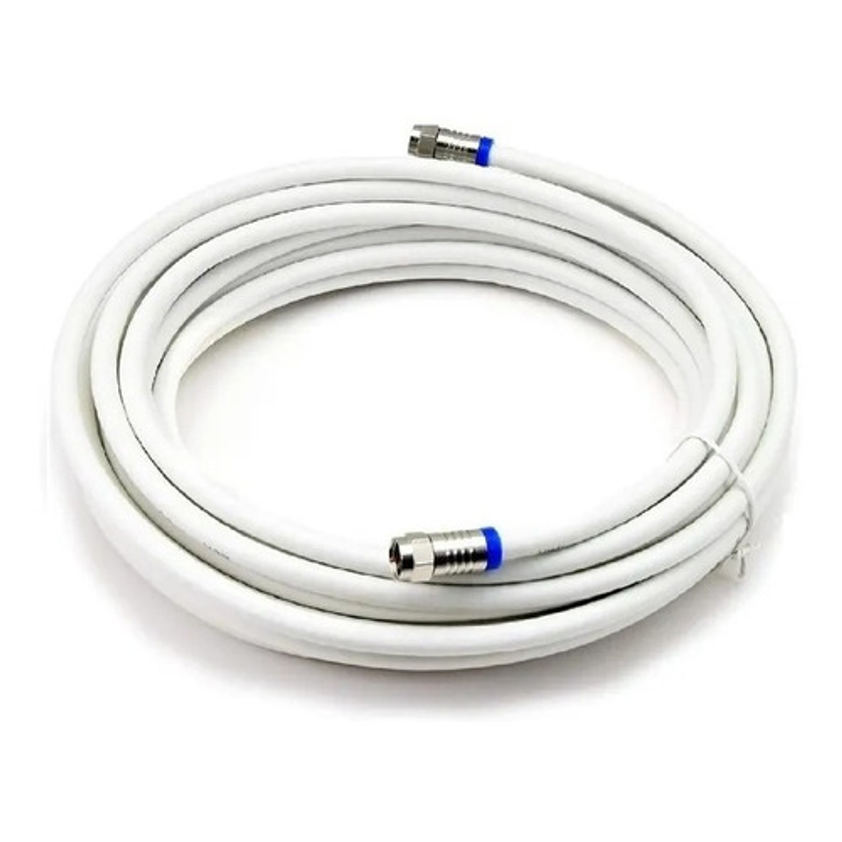 Cable Coaxial Rg6 Tv Cable Satelital 15mts Con Conectores Zialspa