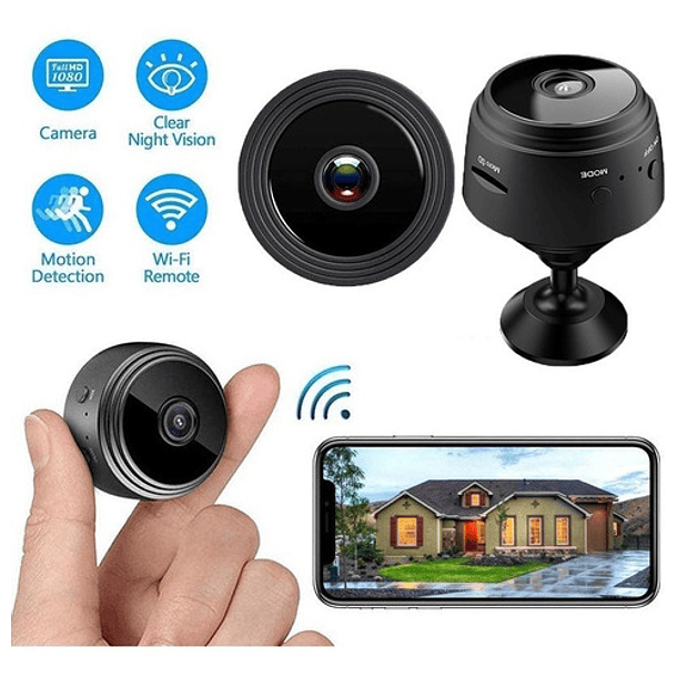 Mini Wifi Camara De Seguridad A9 1080p Espia 7