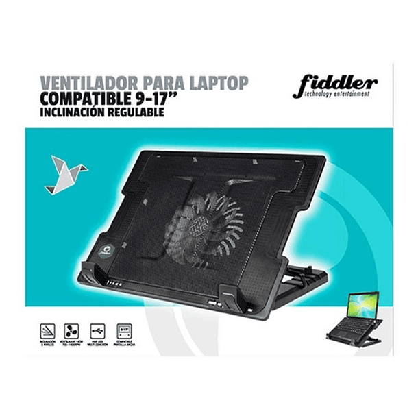Soporte Notebook Ventilador Enfriador Laptop Altura Ajustabl 2