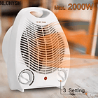 Calefactor Ventilador Eléctrico Portatil 2000w 2