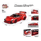 Bloques De Construcción Super Auto De Carreras Rojo 1