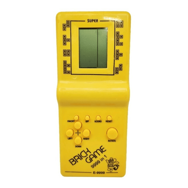 Consola Brick Game 9999 In 1 Standard Color Amarillo 
