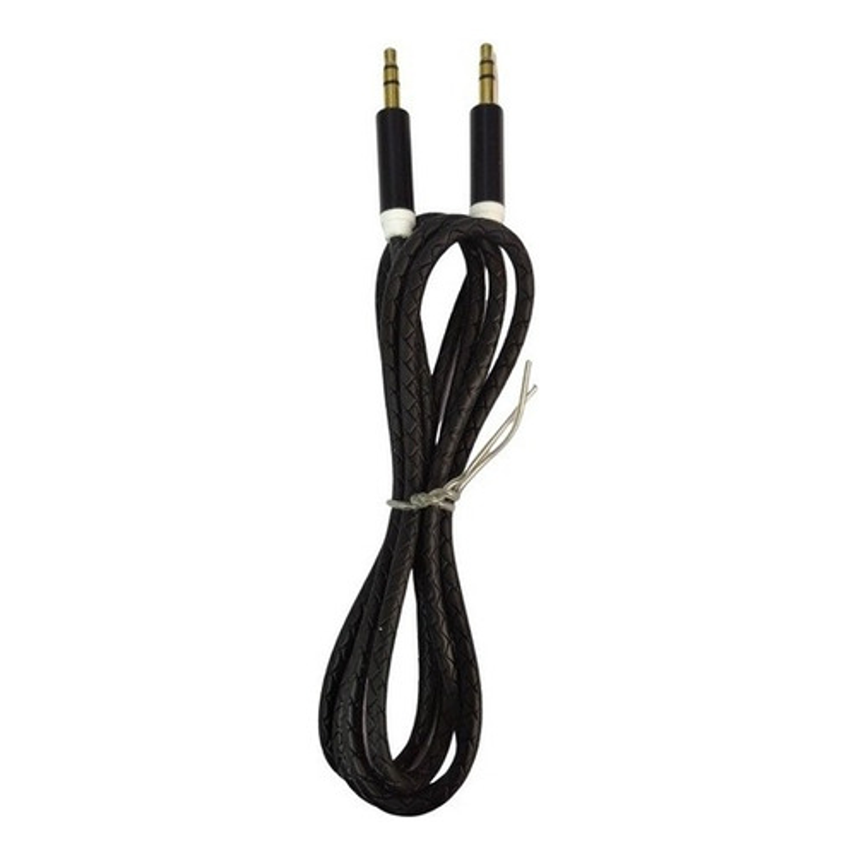 Cable Auxiliar 1 Metro Jack 3.5 Mm Cable De Audio 1x1 Negro Zialspa