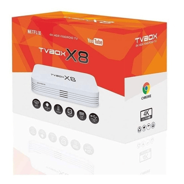 Tv Box X8 + 6 meses de Mega tv 1