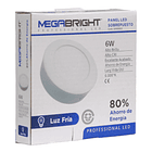 Panel Led Redondo Sobrepuesto Frio/cálido 6w Megabright 5