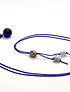 Collar Frecuencia Azul - Lapislázuli, Azurita, Agata de encaje azul, Aguamarina