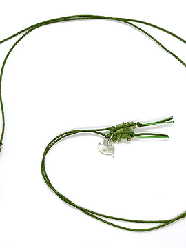 Collar Frecuencia Verde - Jade,  Aventurina, Peridoto