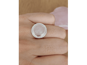 Anillo Cuarzo Rosa Plata925