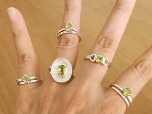 Anillo Peridoto plata 925