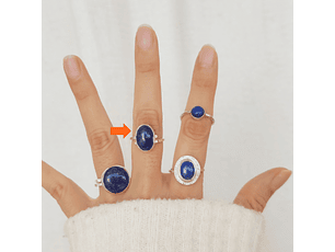 Anillo Lapislázuli plata 925- ovalado