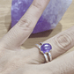 Anillo  con Amatista plata 925- ovalado - thumbnail 2