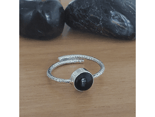 Anillo Ónix plata 925-