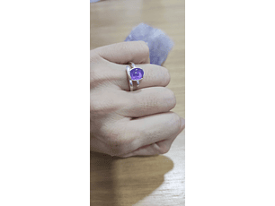 Anillo Amatista plata 925-